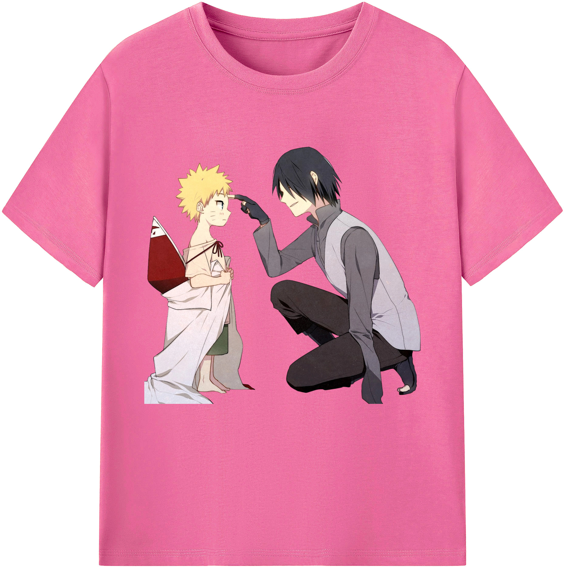 （画像用） NARUTO -ナルト- うちは サスケ Uchiha Sasuke レディースカジュアルプリントTシャツ（綿100％）